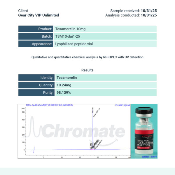 Tesamorelin 10mg (GHRH) - Image 2